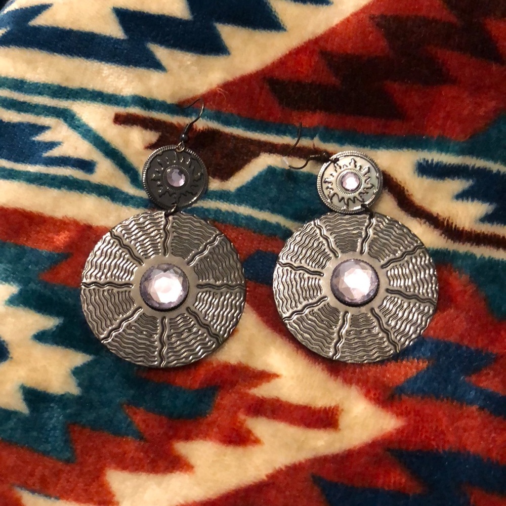 Gunmetal earrings